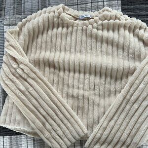 Zara cropped fuzzy sweater